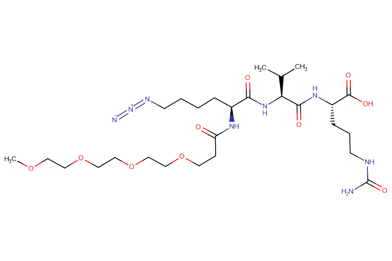 Azide-Lys(m-PEG4)-Val-Cit-OH