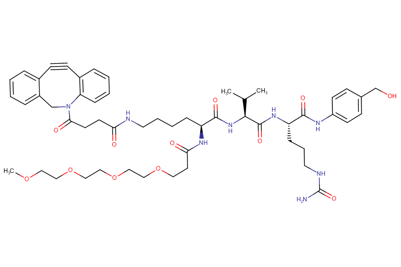 DBCO-Lys(m-PEG4)-Val-Cit-PAB