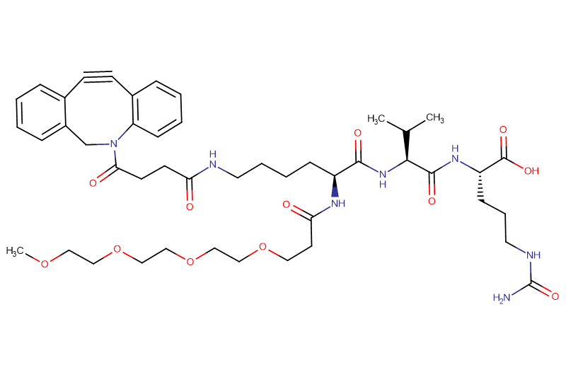 DBCO-Lys(m-PEG4)-Val-Cit-OH