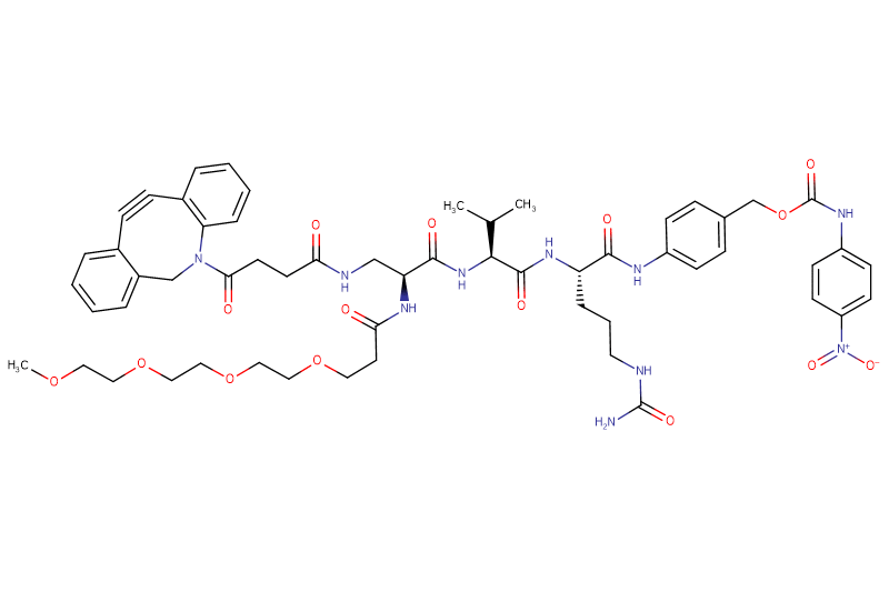 DBCO-Dap(m-PEG4)-Val-Cit-PAB-PNP