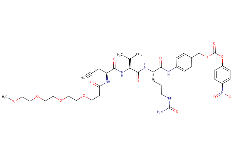 Propargyl-Gly(m-PEG4)-Val-Cit-PAB-PNP
