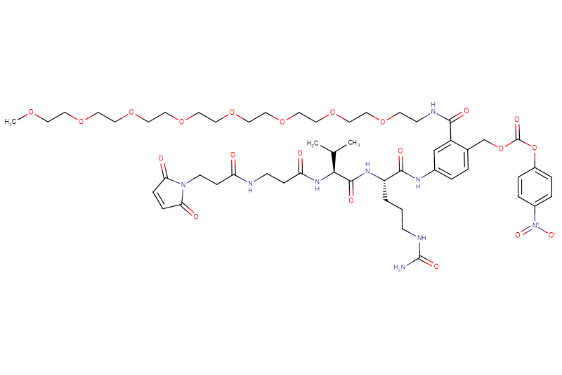 Mal-Propionyl-Beta-Ala-Val-Cit-PAB(m-PEG8)-PNP