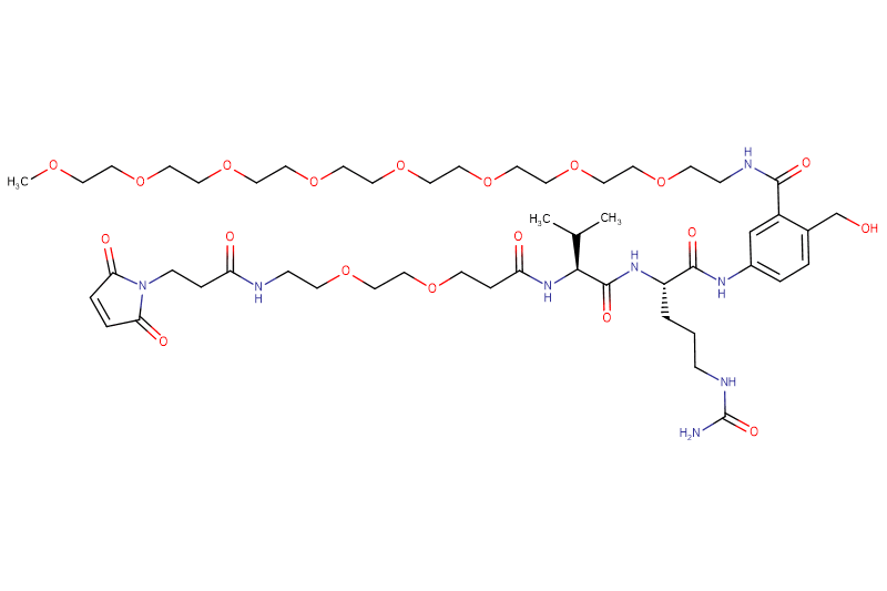 Mal-Propionyl-PEG2-Val-Cit-PAB(m-PEG8)