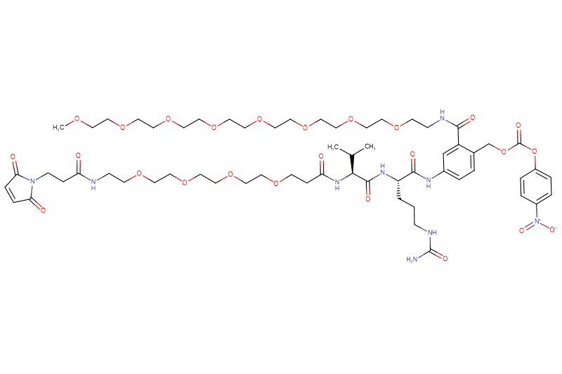 Mal-Propionyl-PEG4-Val-Cit-PAB(m-PEG8)-PNP