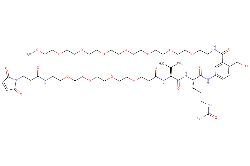 Mal-Propionyl-PEG4-Val-Cit-PAB(m-PEG8)