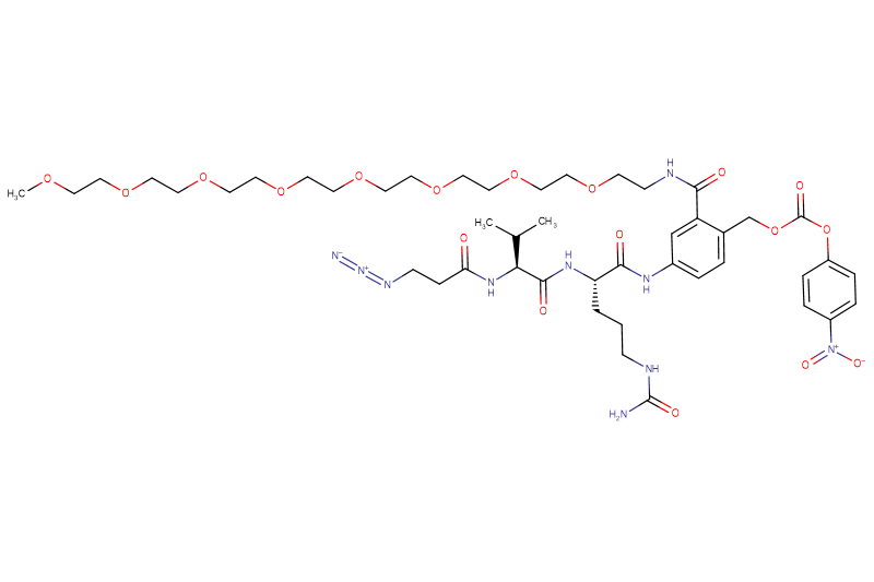Azide-Propionyl-Val-Cit-PAB(m-PEG8)-PNP