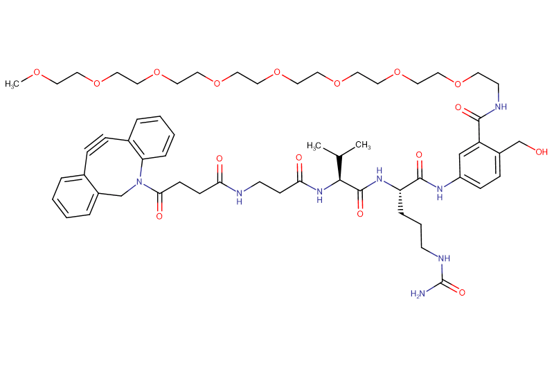 DBCO-Propionyl-Val-Cit-PAB(m-PEG8)