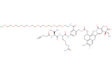 Propargyl-Acetyl-Val-Cit-PAB(m-PEG8)-Exatecan