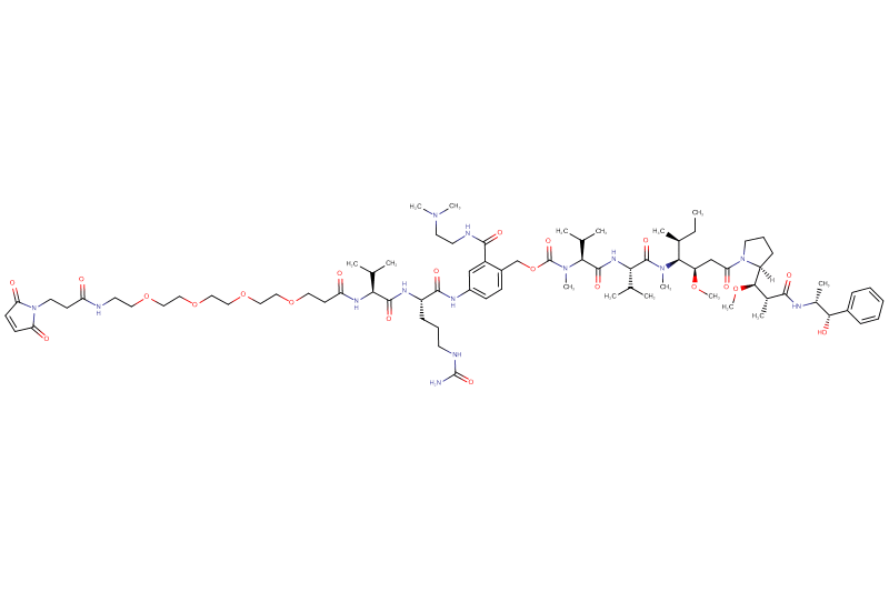 Mal-Propionyl-PEG4-Val-Cit-PAB(Amido-C2-Dimethylamine)-MMAE