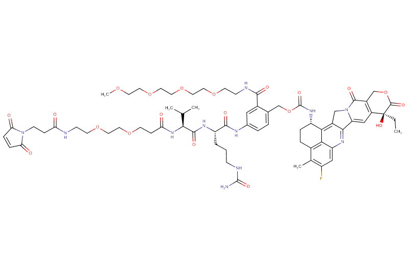 Mal-Propionyl-PEG2-Val-Cit-PAB(m-PEG4)-Exatecan