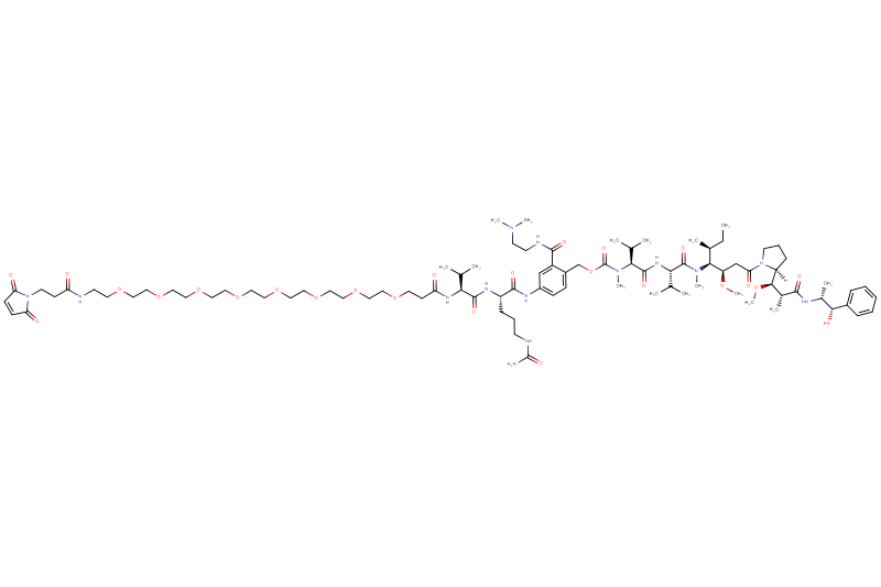 Mal-Propionyl-PEG8-Val-Cit-PAB(Amido-C2-Dimethylamine)-MMAE
