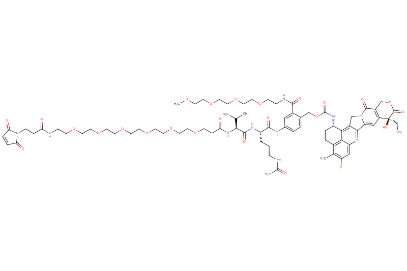Mal-Propionyl-PEG6-Val-Cit-PAB(m-PEG4)-Exatecan