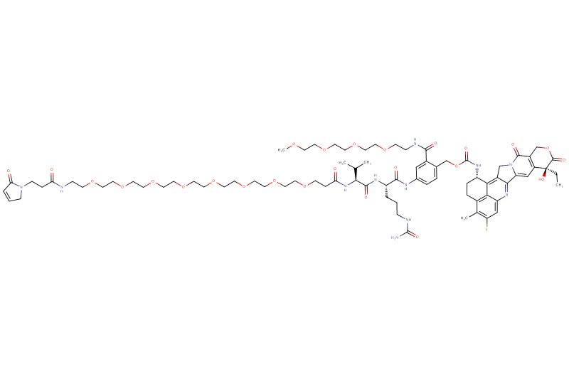 Mal-Propionyl-PEG8-Val-Cit-PAB(m-PEG4)-Exatecan