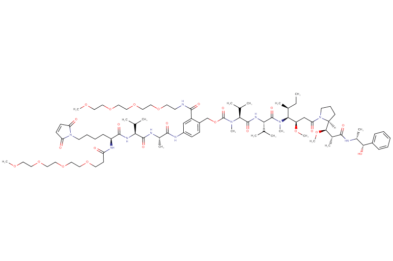 Mal-Lys(m-PEG4)-Val-Ala-PAB(m-PEG4)-MMAE