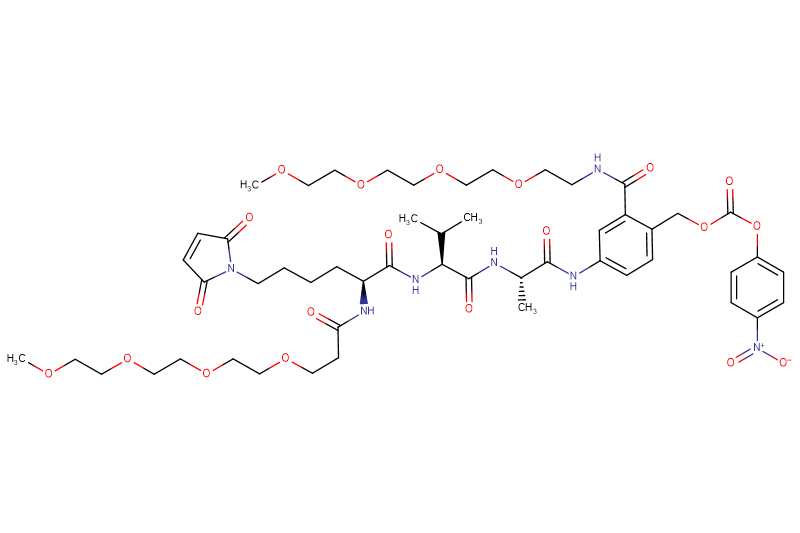 Mal-Lys(m-PEG4)-Val-Ala-PAB(m-PEG4)-PNP