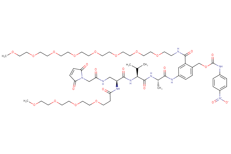 Mal-Acetyl-Dap(m-PEG4)-Val-Ala-PAB(m-PEG8)-PNP