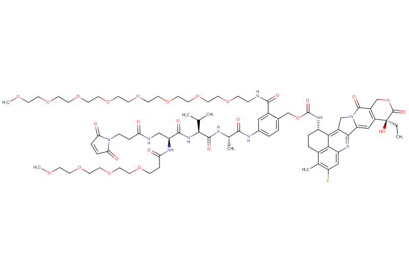 Mal-Propionyl-Dap(m-PEG4)-Val-Ala-PAB(m-PEG8)-Exatecan