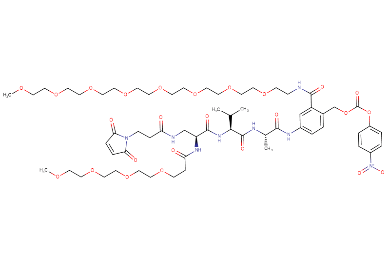 Mal-Propionyl-Dap(m-PEG4)-Val-Ala-PAB(m-PEG8)-PNP