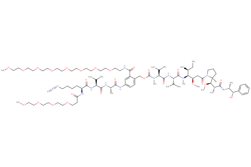 Azide-Lys(m-PEG4)-Val-Ala-PAB(m-PEG8)-MMAE