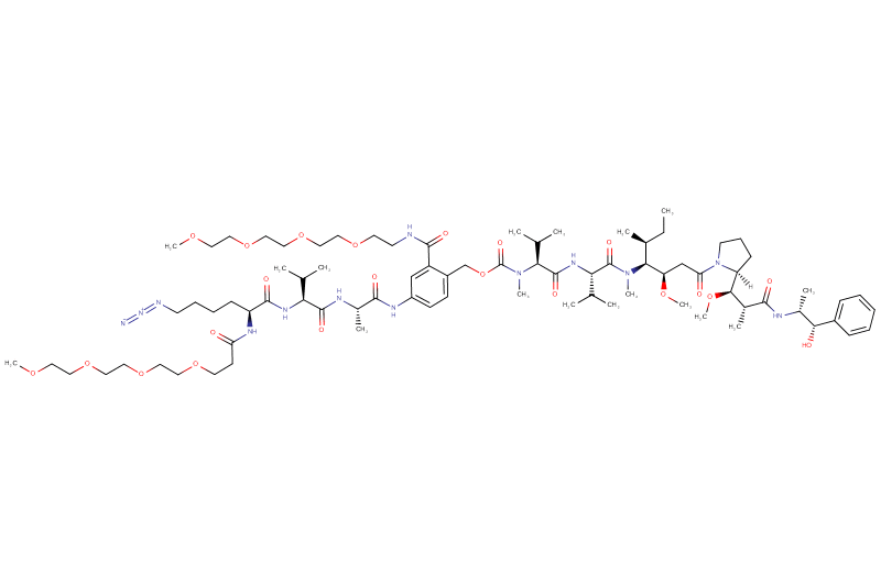 Azide-Lys(m-PEG4)-Val-Ala-PAB(m-PEG4)-MMAE