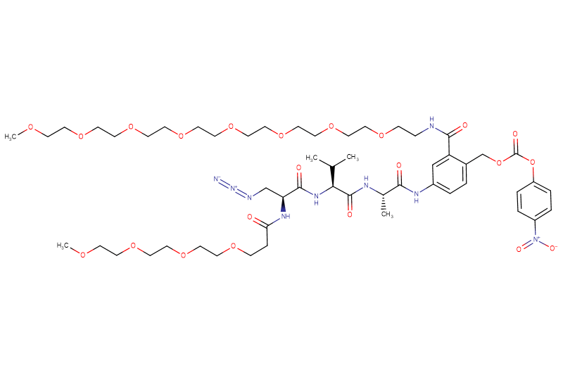 Azide-Dap(m-PEG4)-Val-Ala-PAB(m-PEG8)-PNP