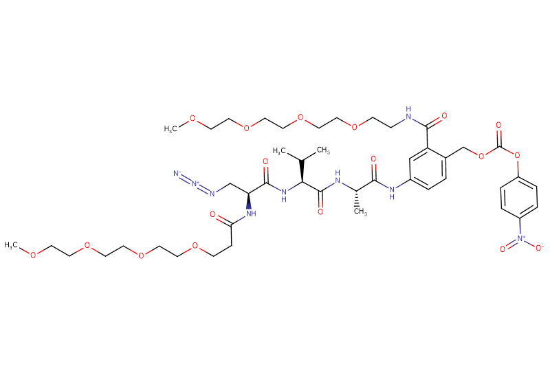 Azide-Dap(m-PEG4)-Val-Ala-PAB(m-PEG4)-PNP