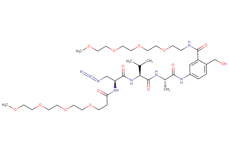 Azide-Dap(m-PEG4)-Val-Ala-PAB(m-PEG4)