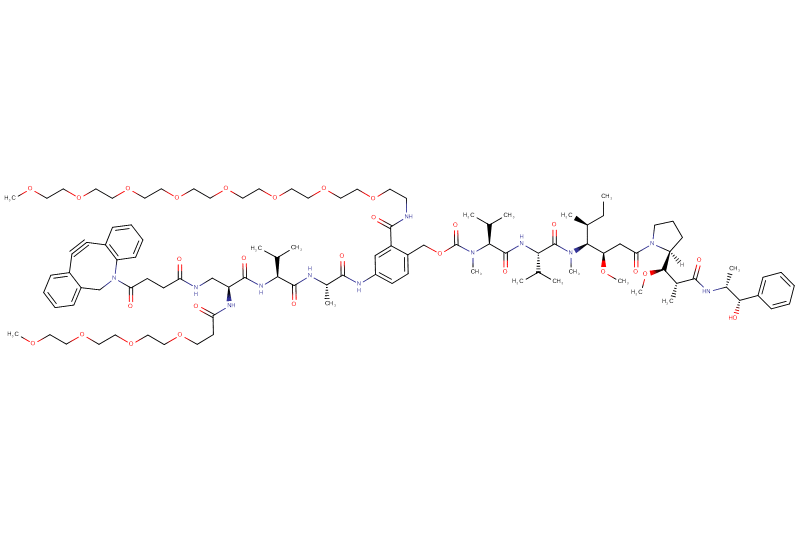 DBCO-Dap(m-PEG4)-Val-Ala-PAB(m-PEG8)-MMAE