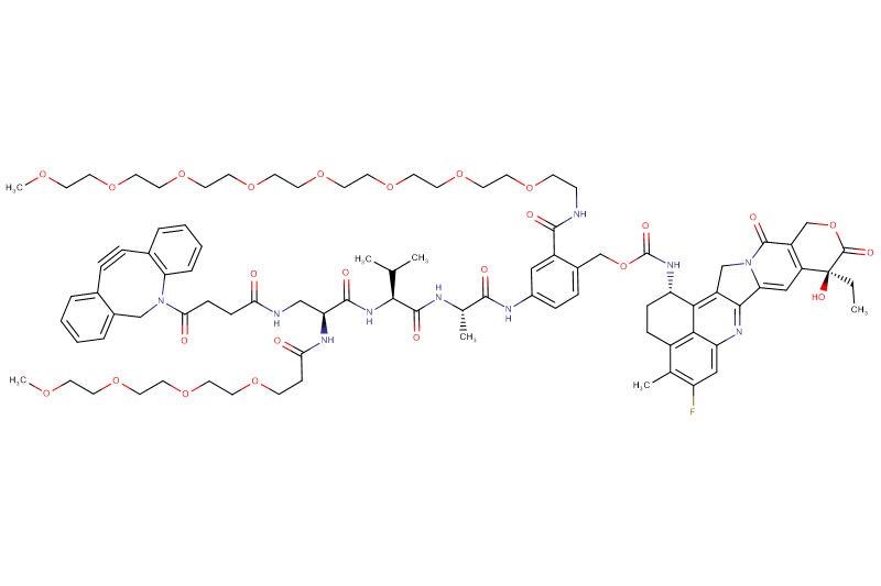 DBCO-Dap(m-PEG4)-Val-Ala-PAB(m-PEG8)-Exatecan