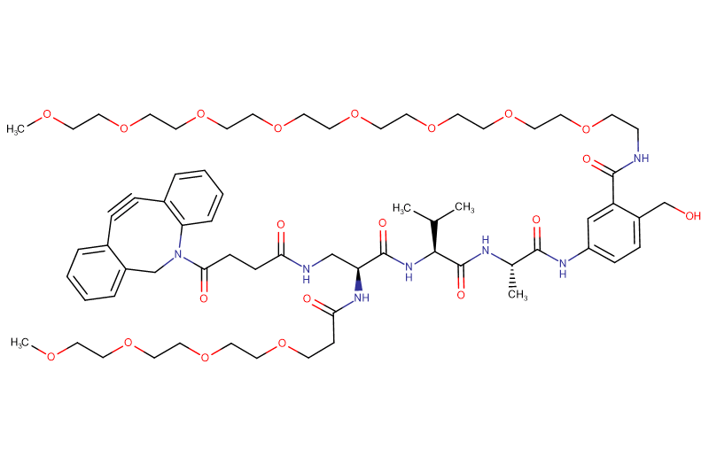 DBCO-Dap(m-PEG4)-Val-Ala-PAB(m-PEG8)