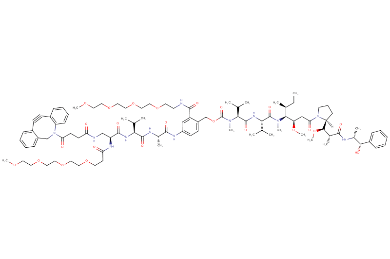 DBCO-Dap(m-PEG4)-Val-Ala-PAB(m-PEG4)-MMAE
