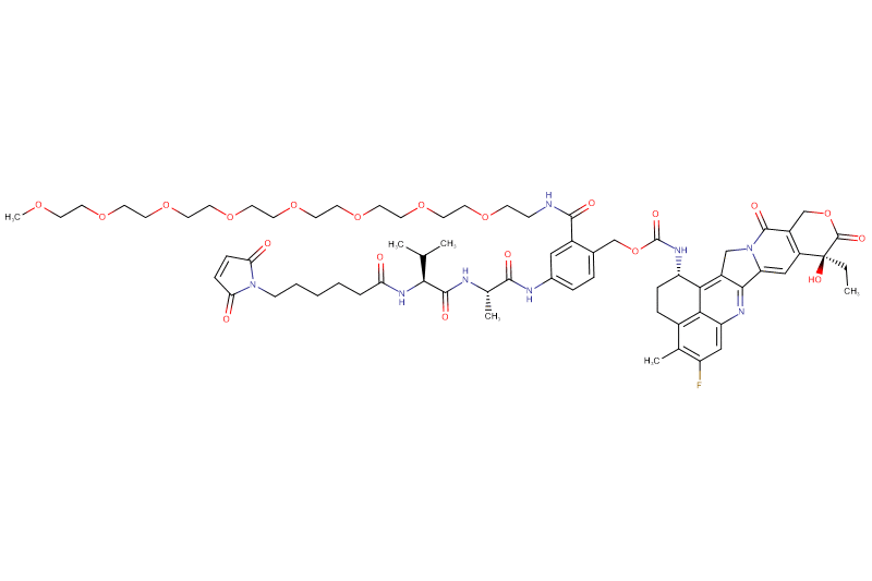 MC-Val-Ala-PAB(m-PEG8)-Exatecan