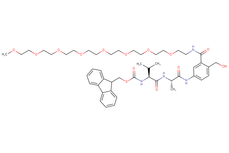 Fmoc-Val-Ala-PAB(m-PEG8)