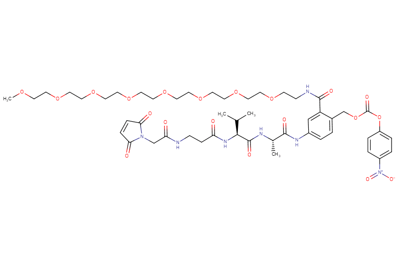Mal-Acetyl-Beta-Ala-Val-Ala-PAB(m-PEG8)-PNP