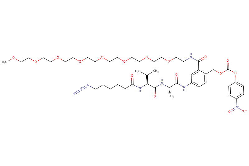 Azide-Hexanoyl-Val-Ala-PAB(m-PEG8)-PNP