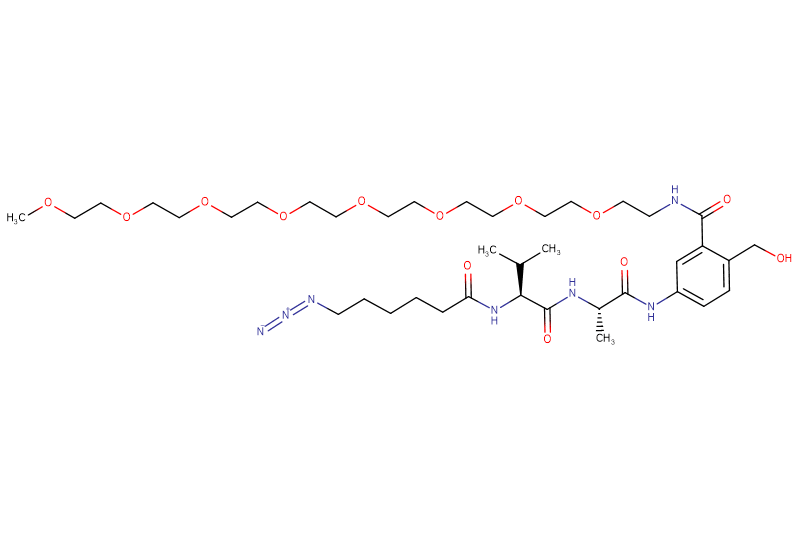 Azide-Hexanoyl-Val-Ala-PAB(m-PEG8)