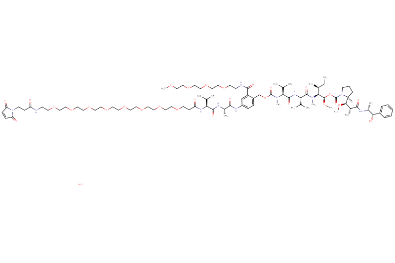 Mal-Propionyl-PEG8-Val-Ala-PAB(m-PEG4)-MMAE