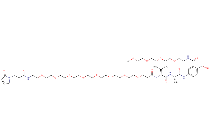 Mal-Propionyl-PEG8-Val-Ala-PAB(m-PEG4)