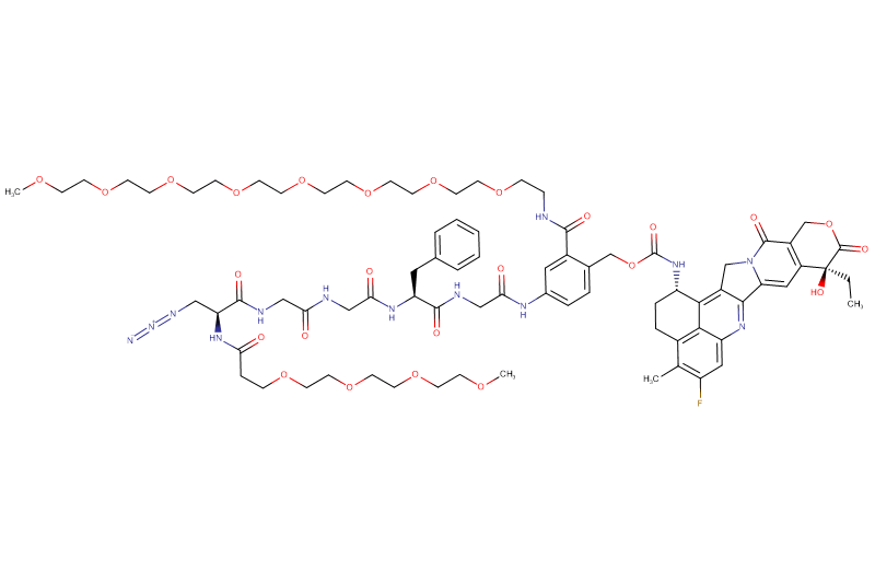 Azide-Dap(m-PEG4)-Gly-Gly-Phe-Gly-PAB(m-PEG8)-Exatecan