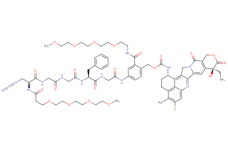 Azide-Dap(m-PEG4)-Gly-Gly-Phe-Gly-PAB(m-PEG4)-Exatecan