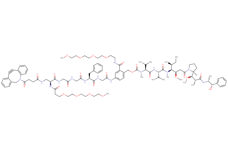 DBCO-Dap(m-PEG4)-Gly-Gly-Phe-Gly-PAB(m-PEG4)-MMAE