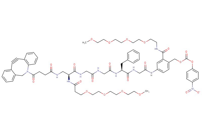 DBCO-Dap(m-PEG4)-Gly-Gly-Phe-Gly-PAB(m-PEG4)-PNP