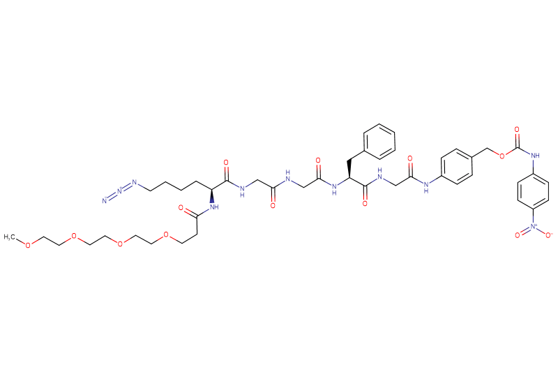 Azide-Lys(m-PEG4)-Gly-Gly-Phe-Gly-PAB-PNP