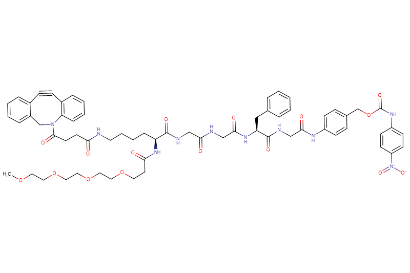 DBCO-Lys(m-PEG4)-Gly-Gly-Phe-Gly-PAB-PNP