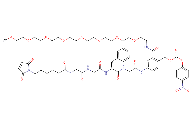 MC-Gly-Gly-Phe-Gly-PAB(m-PEG8)-PNP