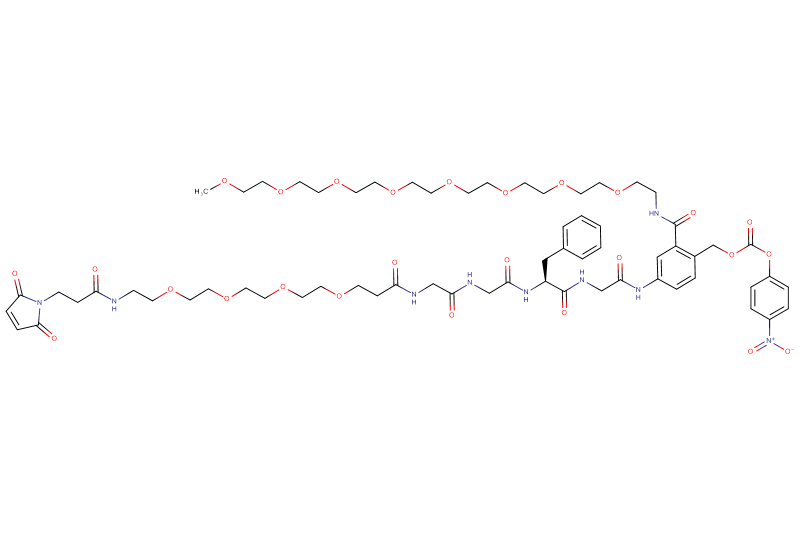Mal-Propionyl-PEG4-Gly-Gly-Phe-Gly-PAB(m-PEG8)-PNP