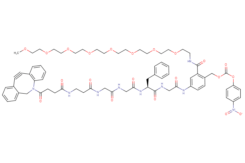 DBCO-Propionyl-Gly-Gly-Phe-Gly-PAB(m-PEG8)-PNP