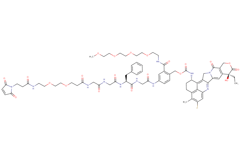 Mal-Propionyl-PEG2-Gly-Gly-Phe-Gly-PAB(m-PEG4)-Exatecan