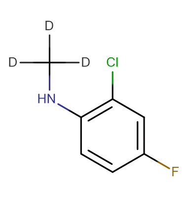 2-chloro-4-fluoro-N-(methy-d3)laniline