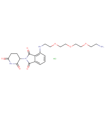 Pomalidomide-PEG3-C2-amine HCl